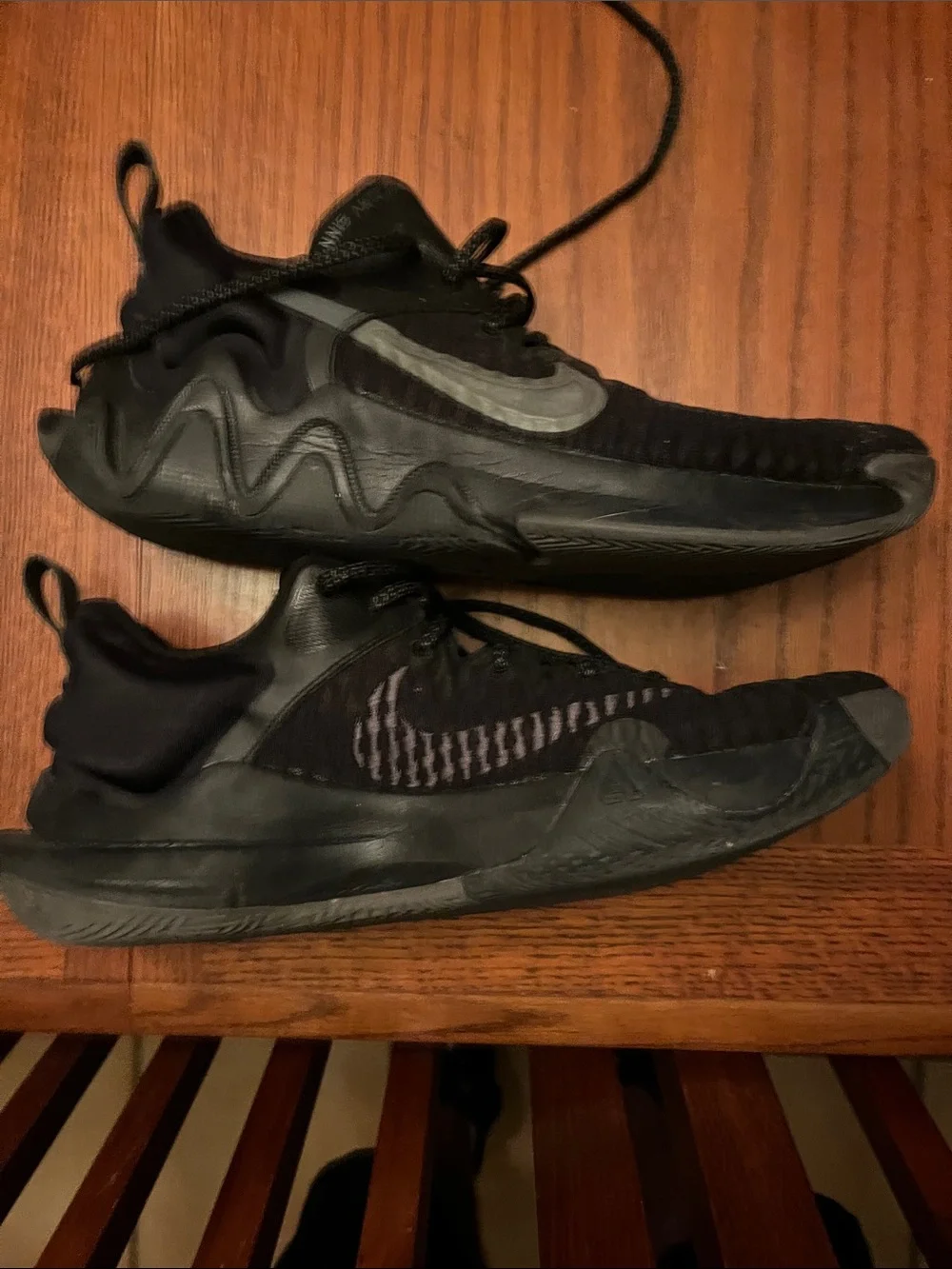 Nike- Giannis freaks. Black athletic shoes. Size 12